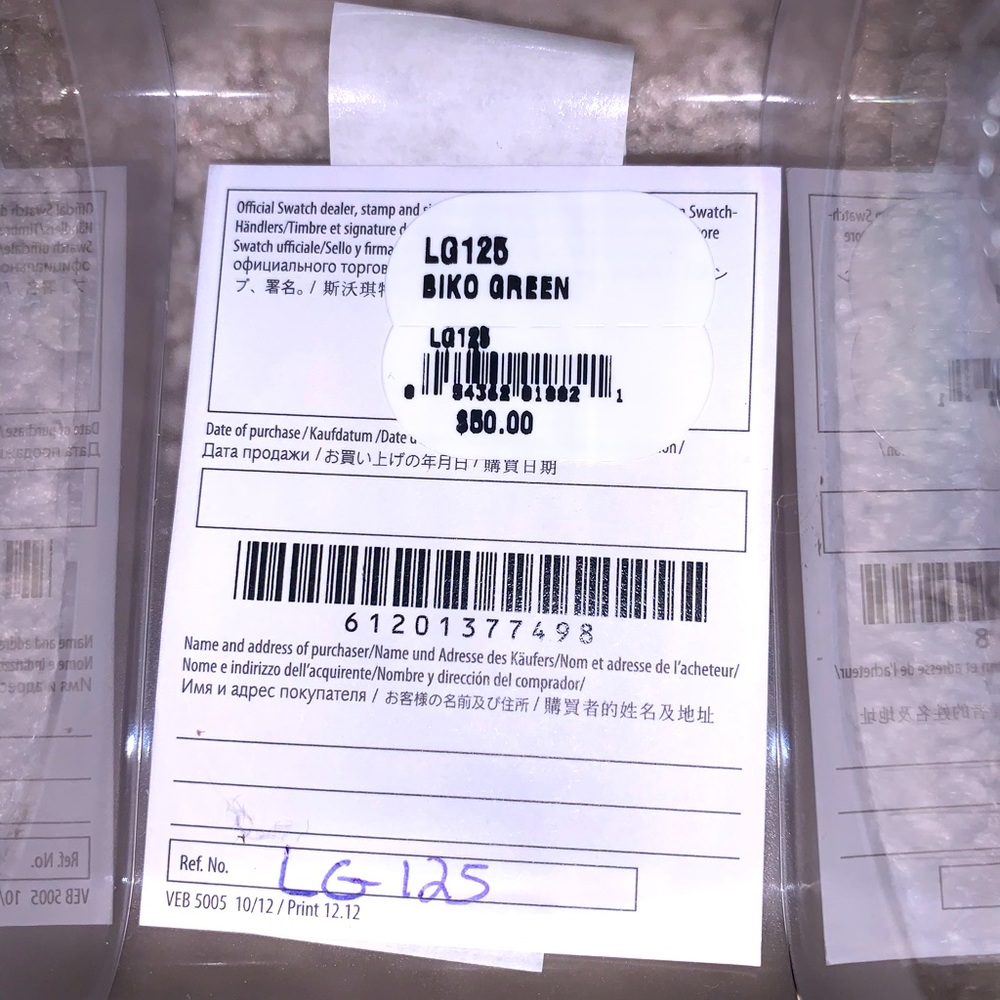 Swatch ladies wrap around watch